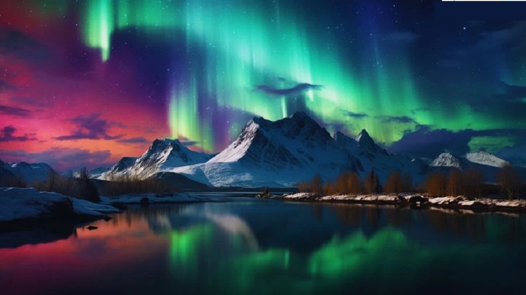 Northern Lights over the Lofoten Islands in Norway: A Mesmerizing Dance of Colors